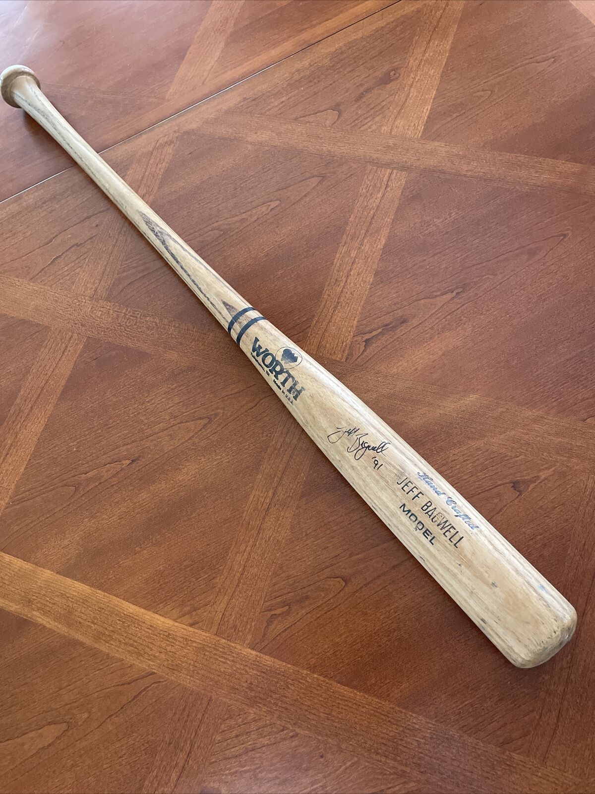 Jeff Bagwell game used bat Auto w 91’ ROY Season Astros PSA/DNA 6.5