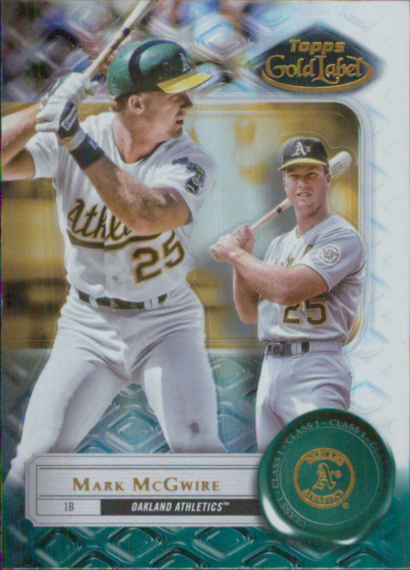 2022 Topps Gold Label Class 1 #46 Mark McGwire Oakland Athletics