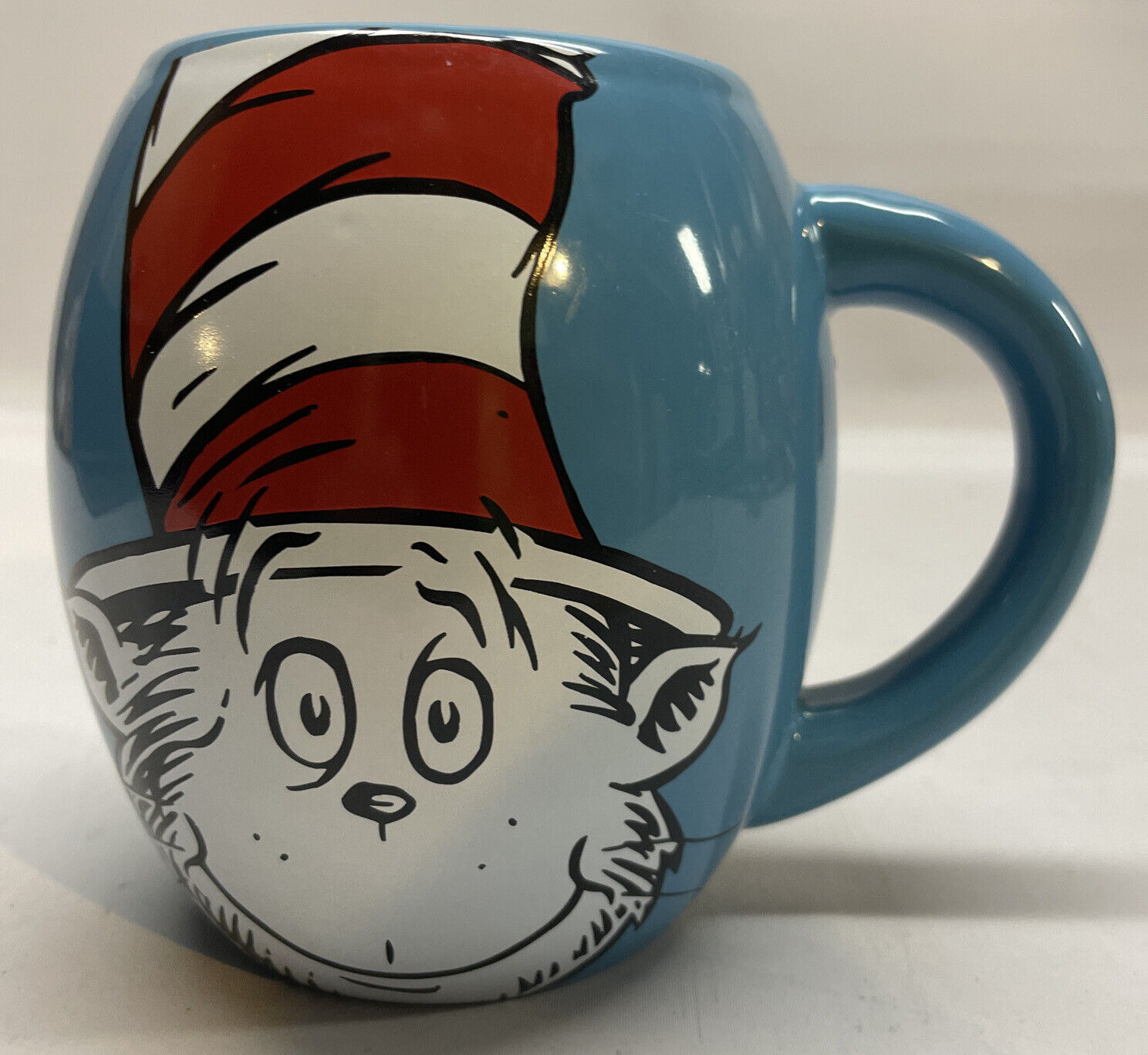 Dr Seuss Cat In The Hat Blue Coffee Mug Vandor 18oz ￼ Microwave/Dishwasher Safe