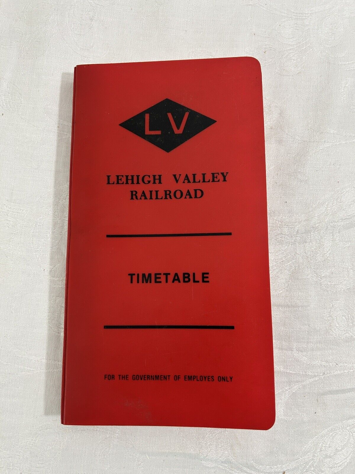Lehigh Valley Railroad Timetable 1975 Plastic Cover