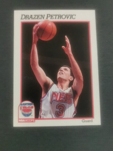 NBA HOOPS Drazen Petrovic New Jersey Nets 1991 Come Visit My NBA Cards Store 