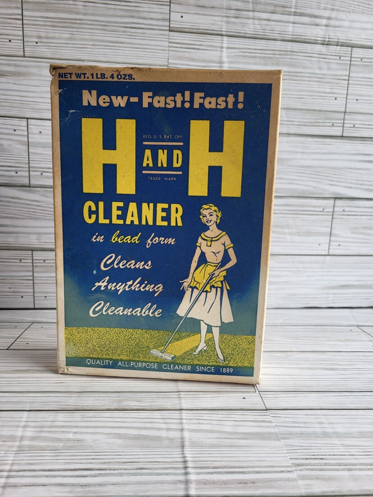 Antique H and H Cleaner Box Soap Advertising Sealed Box