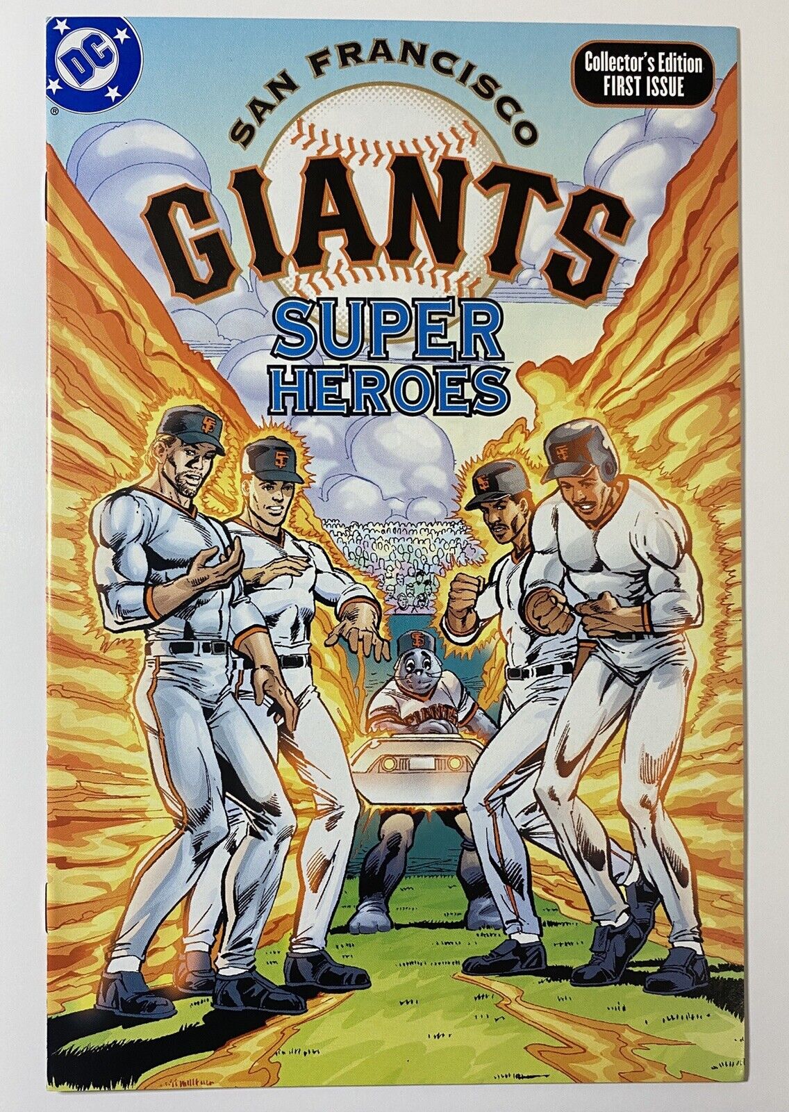 San Francisco Giants Super Heroes 1 DC Comics Promo 2001 Jeff Kent Lou Seal