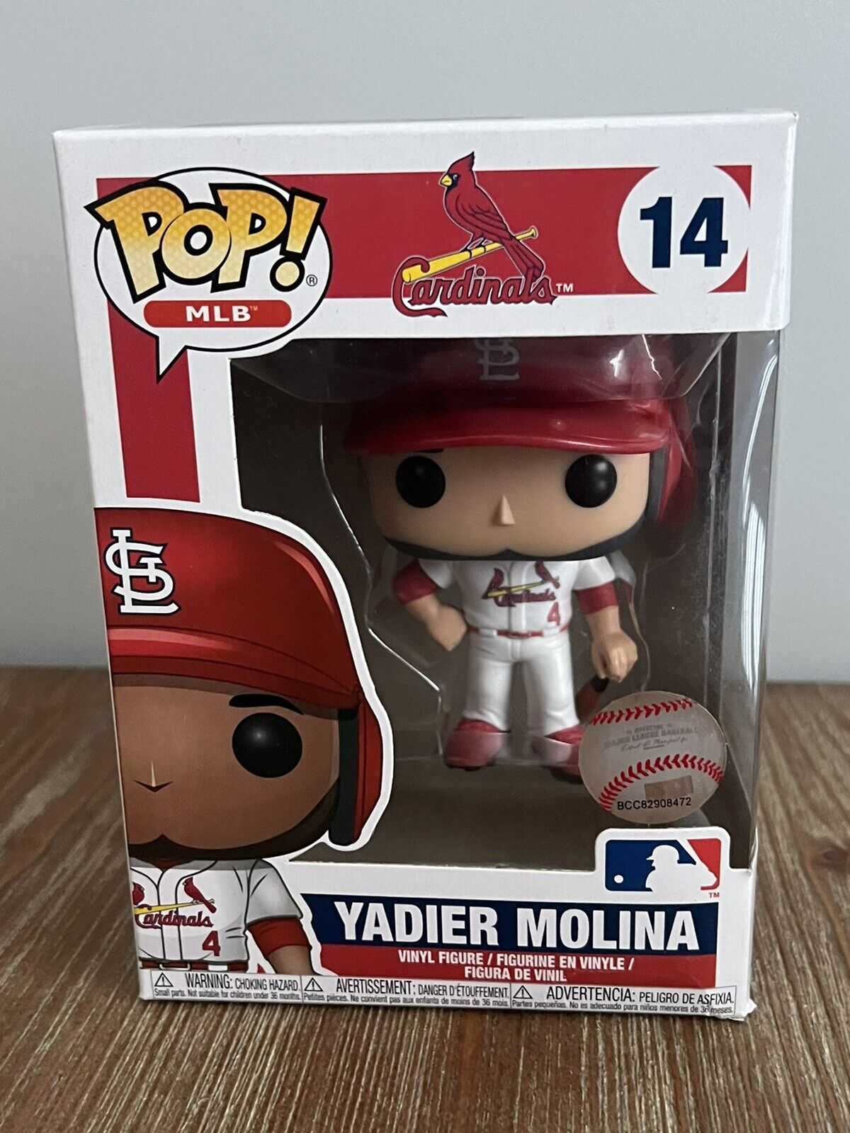 Funko Pop MLB - Yadier Molina St. Louis Cardinals #14 NEW White Jersey