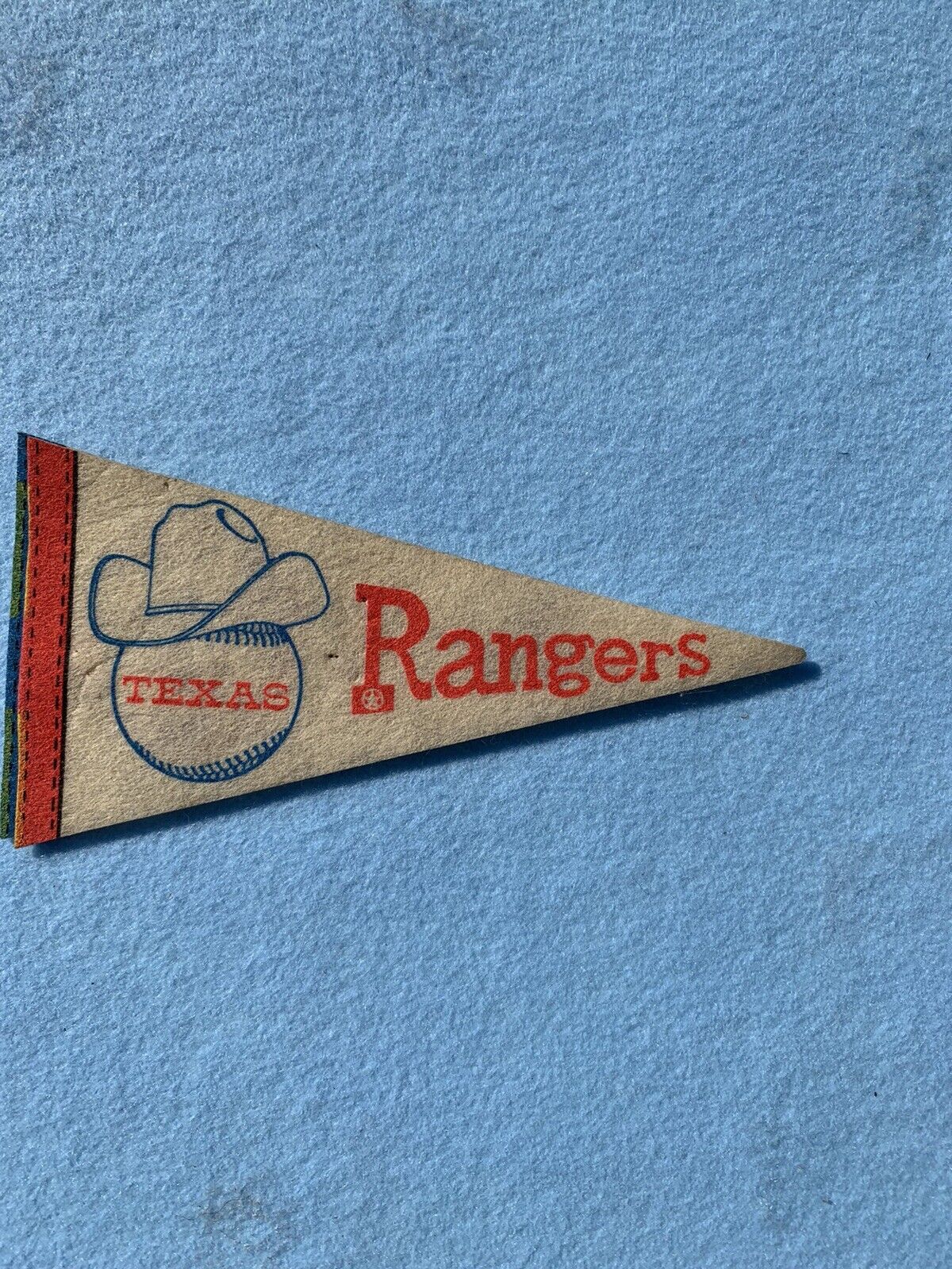 MLB AL Texas Rangers Vintage Circa 1970\'s Mini Logo 7 Inch VINTAGE