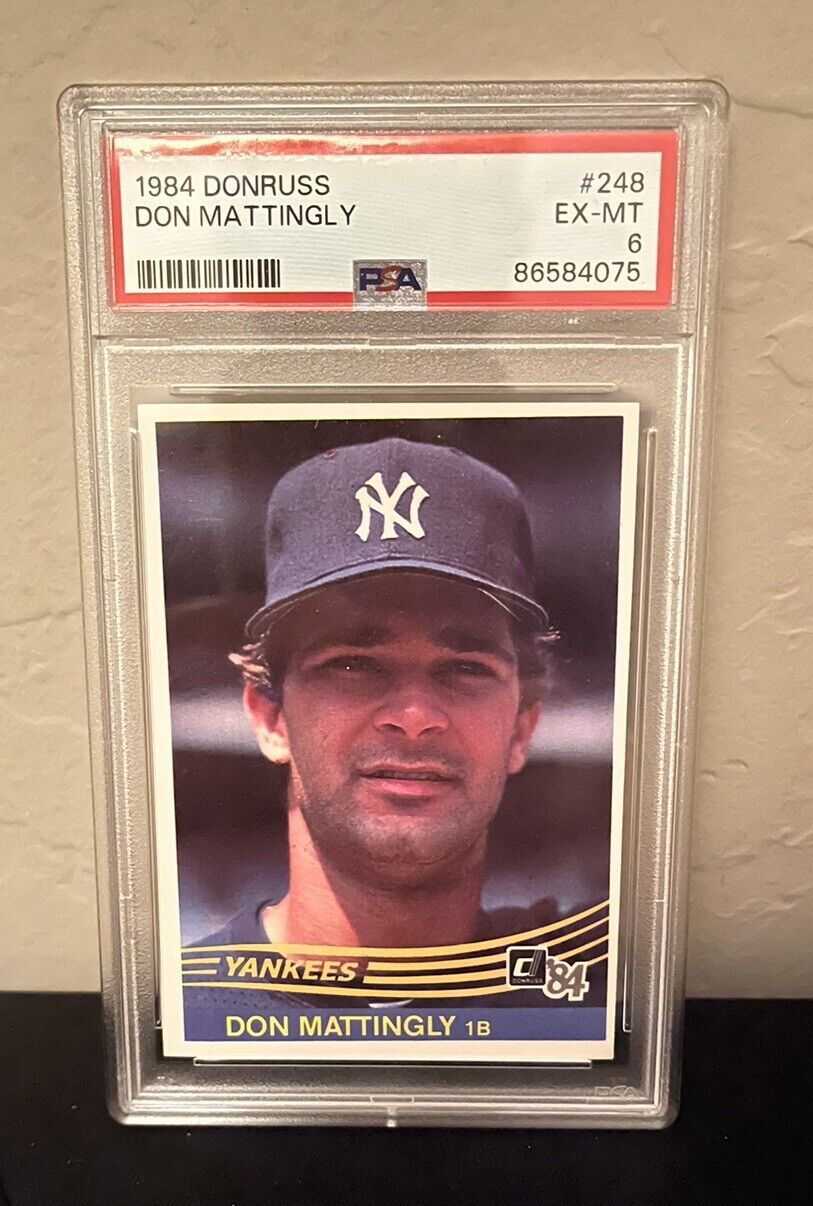Don Mattingly HOF Baseball Player - 1984 Donruss #248 PSA 6