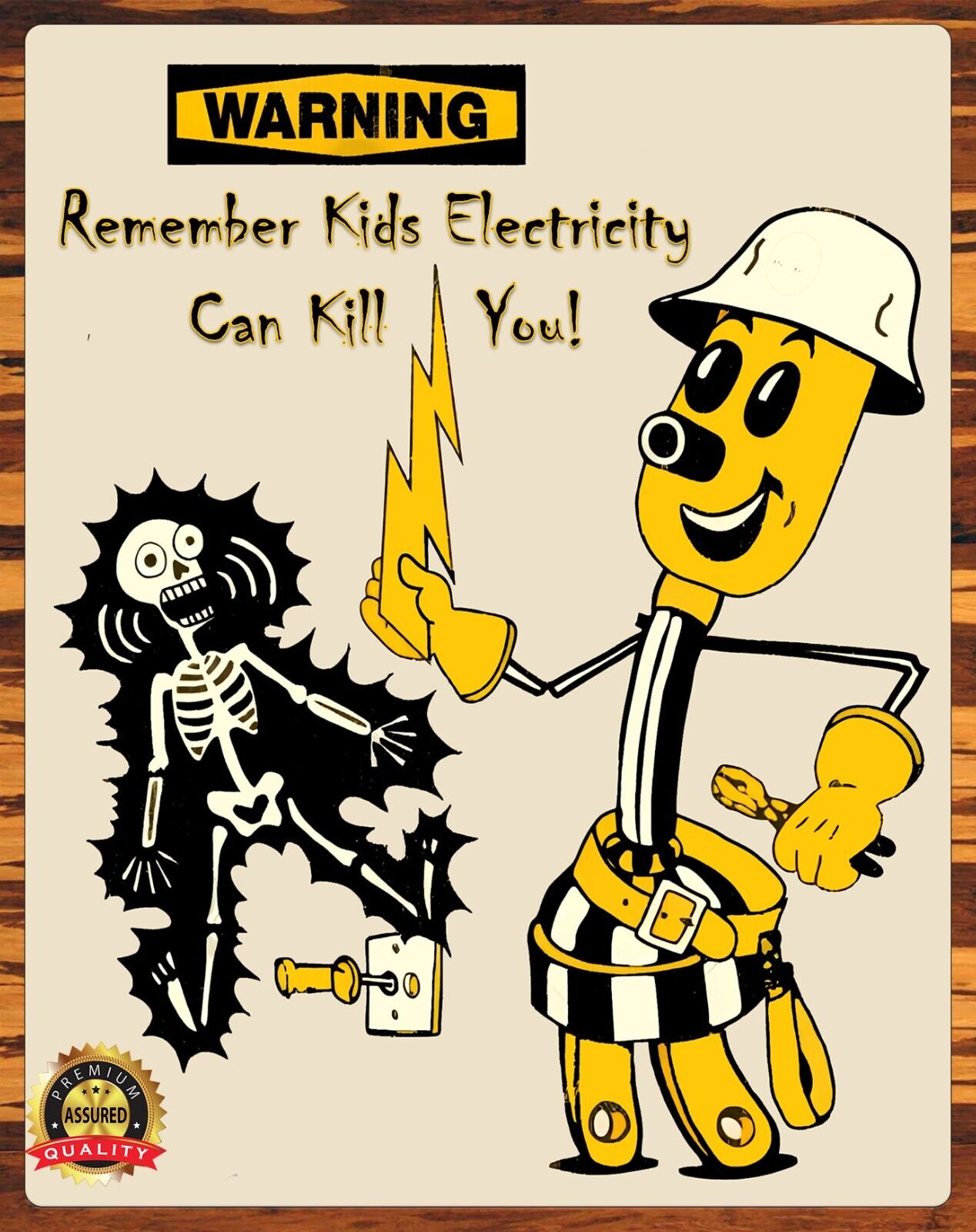 Willie Wiredhand - 1950s - Remember Kids - Rare - Metal Sign 11 x 14