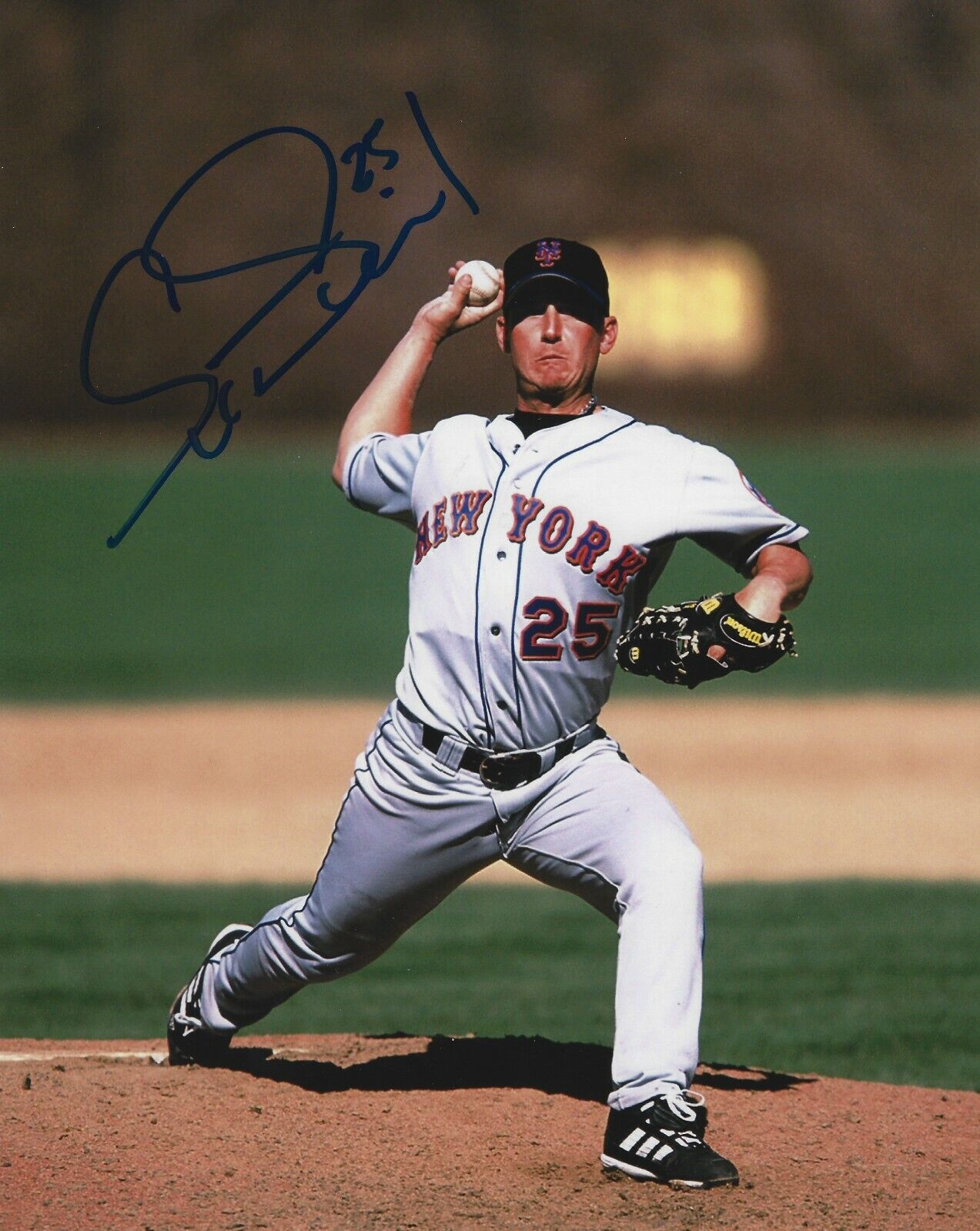 Signed  8x10 SCOTT STRICKLAND NEW YORK METS Autographed photo - COA 