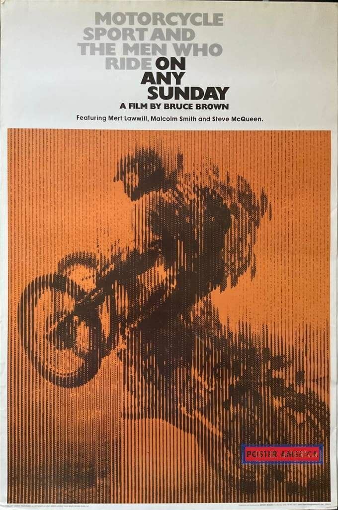 On Any Sunday Motorcycle Film by Bruce Brown 24 x 36 Poster