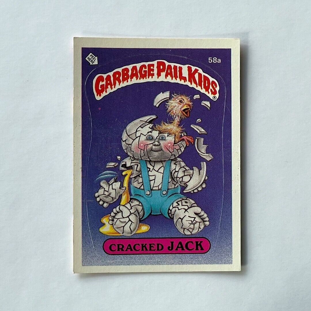 1985 garbage pail kids series 2 Cracked Jack 58a very good condition