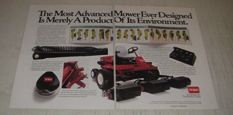 1991 Toro Reelmaster 223-D Mower Ad - The most advanced mower ever designed