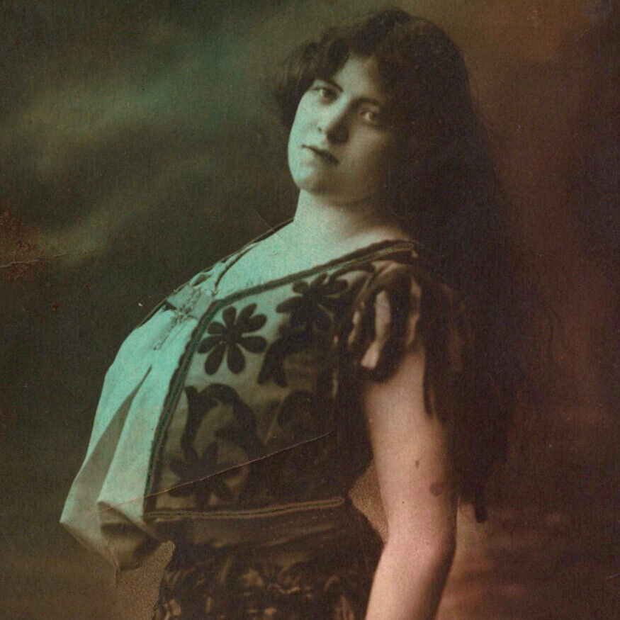 Vintage 1908 RPPC Giovannina Dancer Theatre Actress Postcard