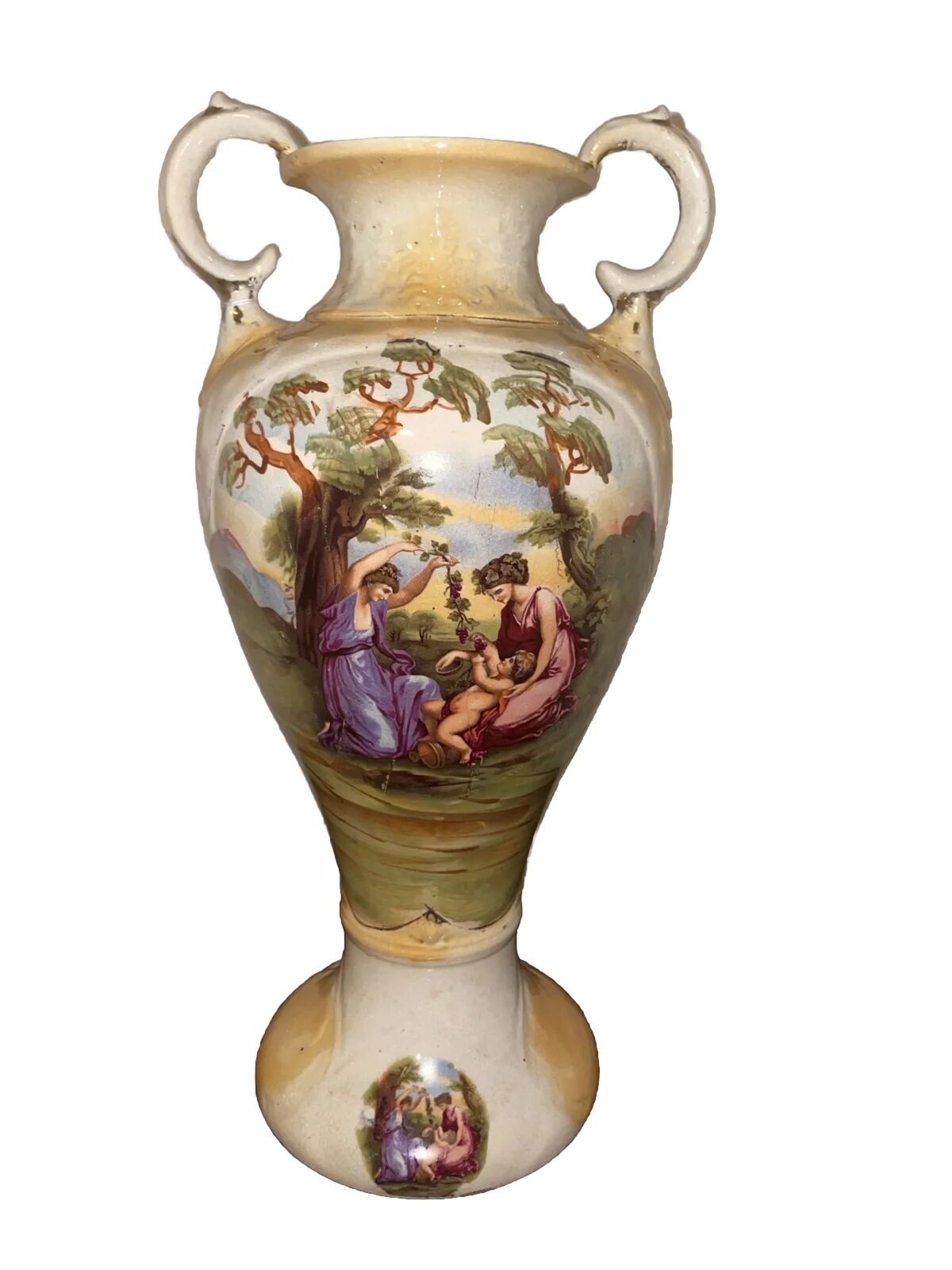 Italian antique vase early 19th  century 15 inches tall, very beautiful.