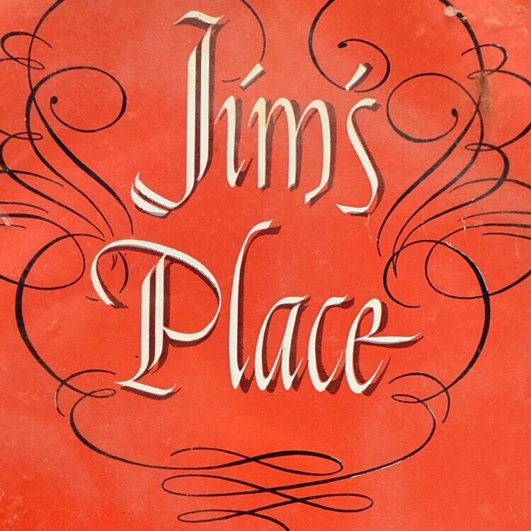 Vintage 1950s Jim\'s Place Restaurant Menu Memphis Tennessee