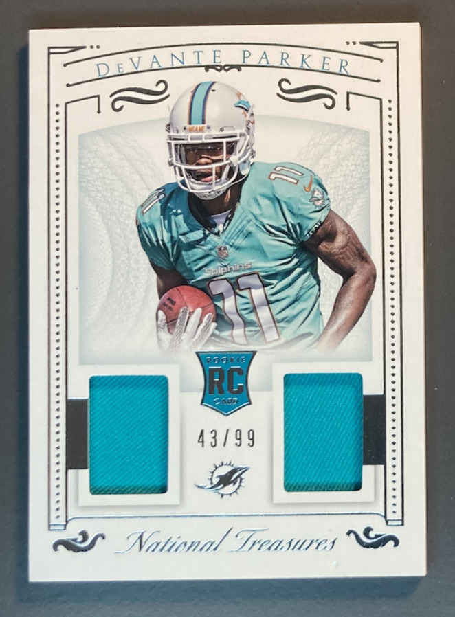 2015 FRONT PARKER PANINI NATIONAL TREASURE NFL ROOKIE JERSEY 43/99
