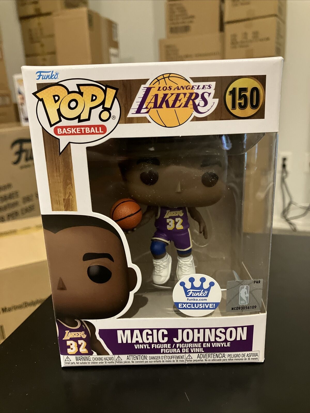 Funko POP Exclusive Magic Johnson NBA Los Angeles Lakers #150