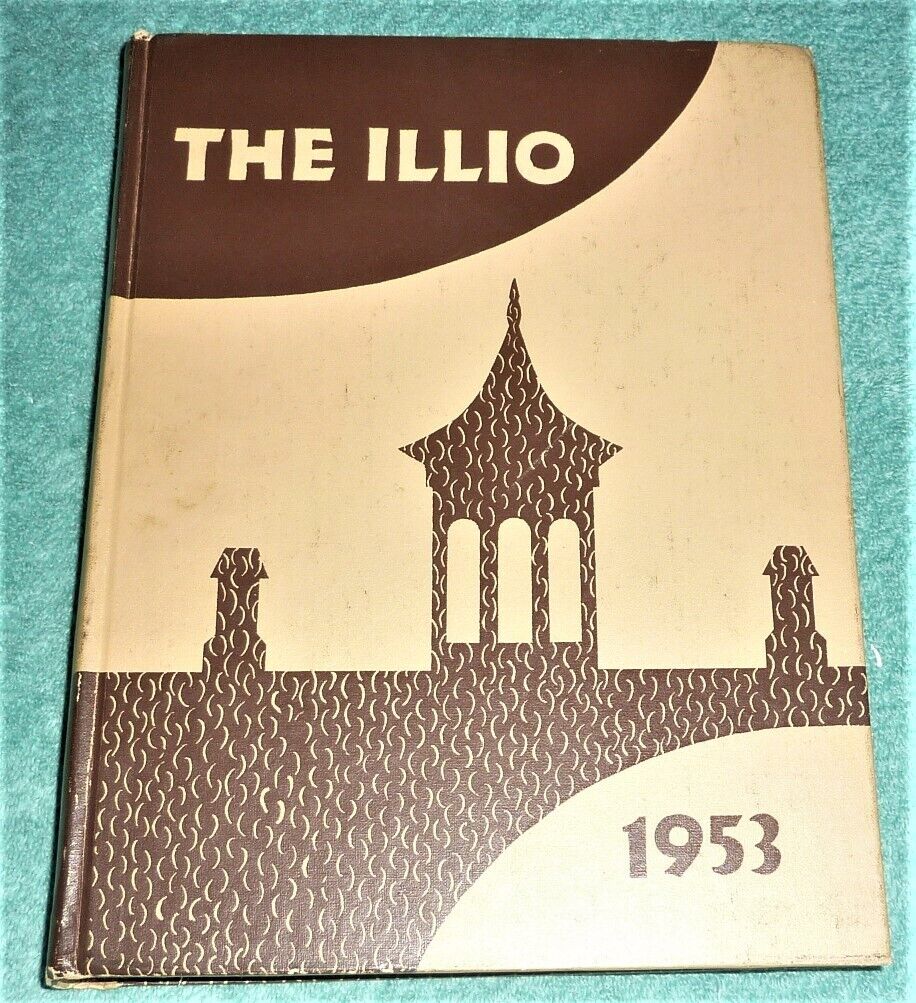 HARDCOVER BOOK / 1953 UNIVERSITY OF ILLINOIS YEARBOOK / ALUMNI JOHNNY \