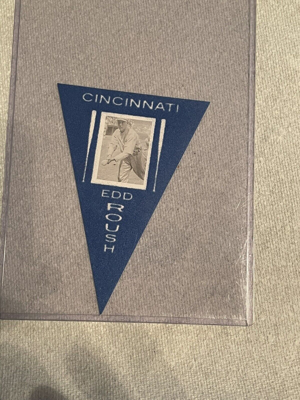 2013 Cooperstown Induction Pennant Edd Roush 1962 Induction