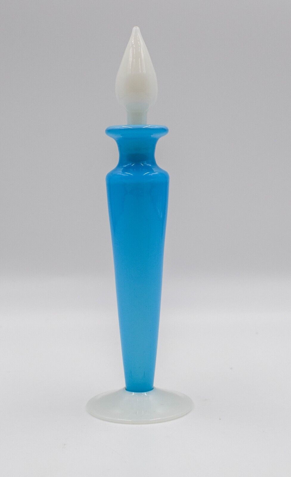 Rare Steuben Light Blue Jade Rocket Perfume Bottle