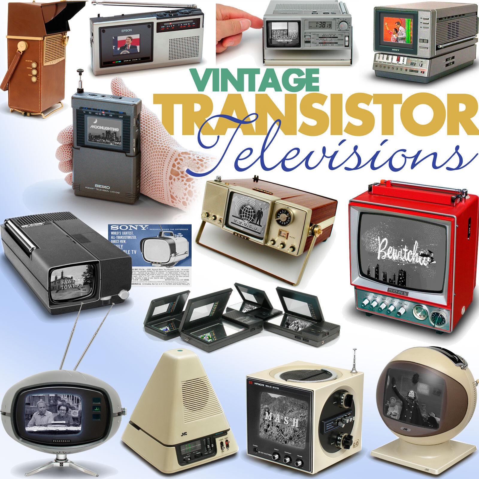 Vintage Transistor Televisions Sony JVC Sinclair Philco Safari TV collector book