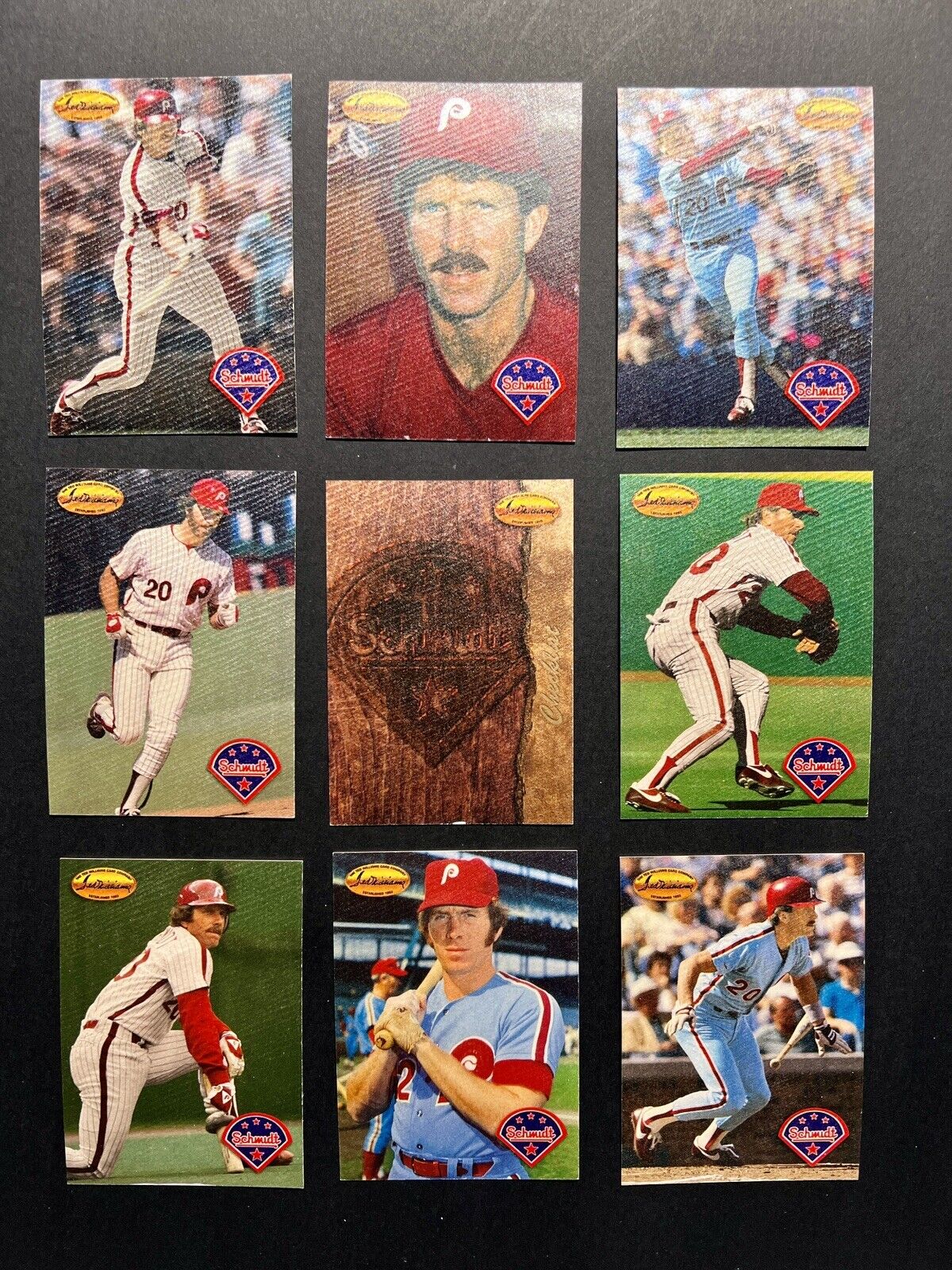 1994 TED WILLIAMS MIKE SCHMIDT COMPLETE 9 CARD SET + 