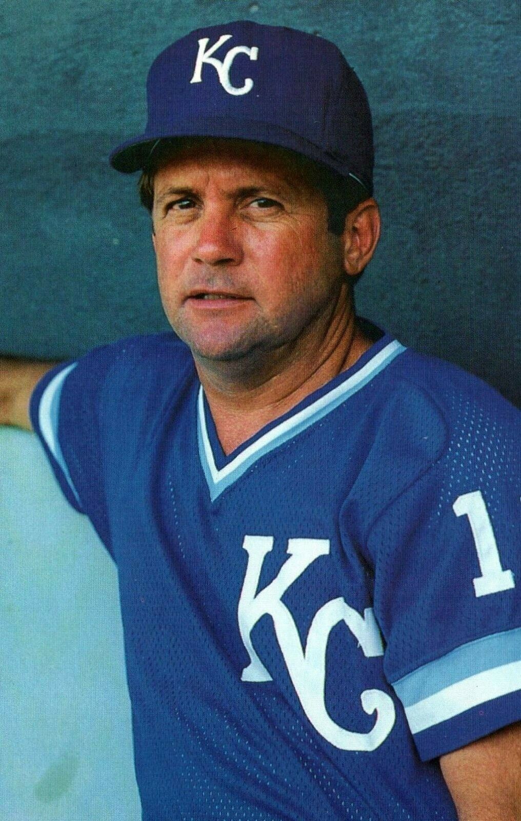 Dick Howser Manager Kansas City Royals Baseball Postcard