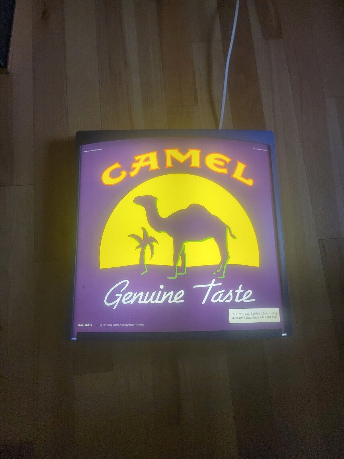 1994  Rare Camel Cigarette Tobacco Lighted Sign Advertising