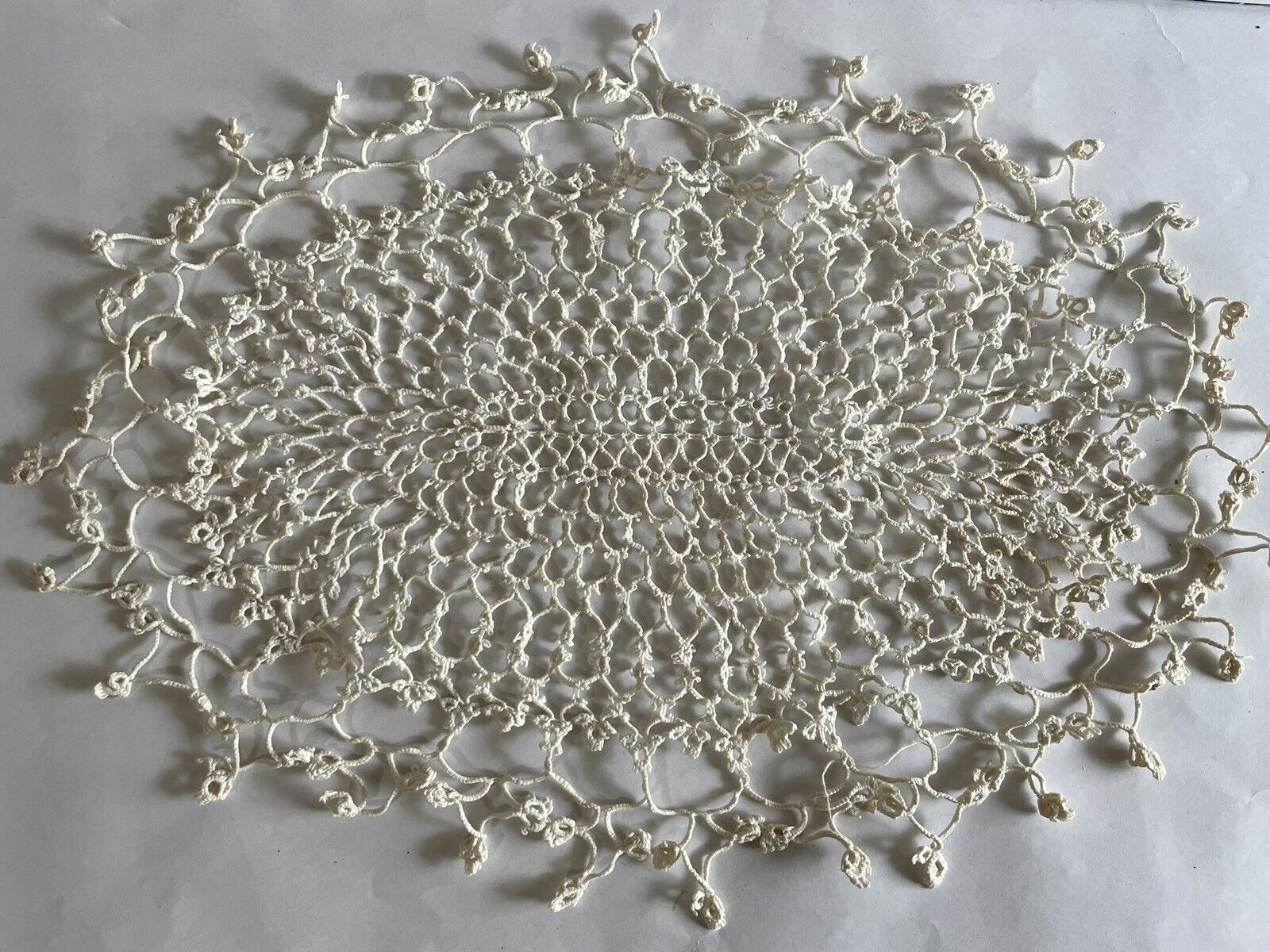 Vintage Beautiful Handmade Tatted Doily