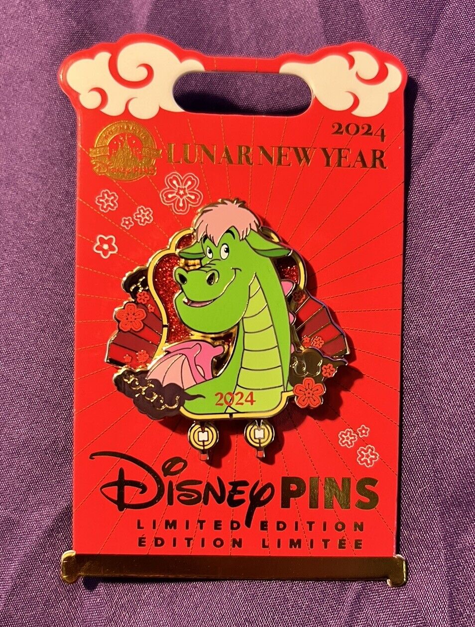 2024 Disney Parks Lunar Chinese New Year Elliot Year Of The Dragon LE Pin