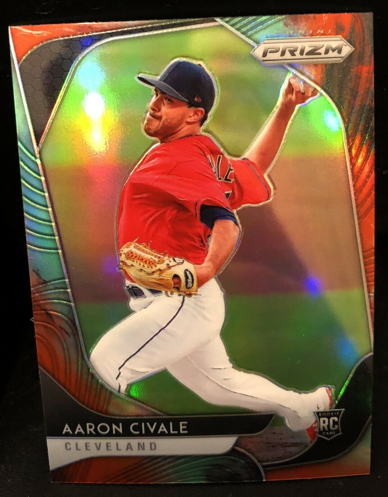 Aaron Civale(Cleveland Indians)2020 Panini Prizm Cosmic Haze Rookie Card