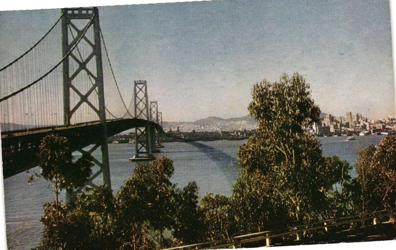 VTG Postcard- C1. Bay Bridge linking San Francisco and Metrop. Unused 1960