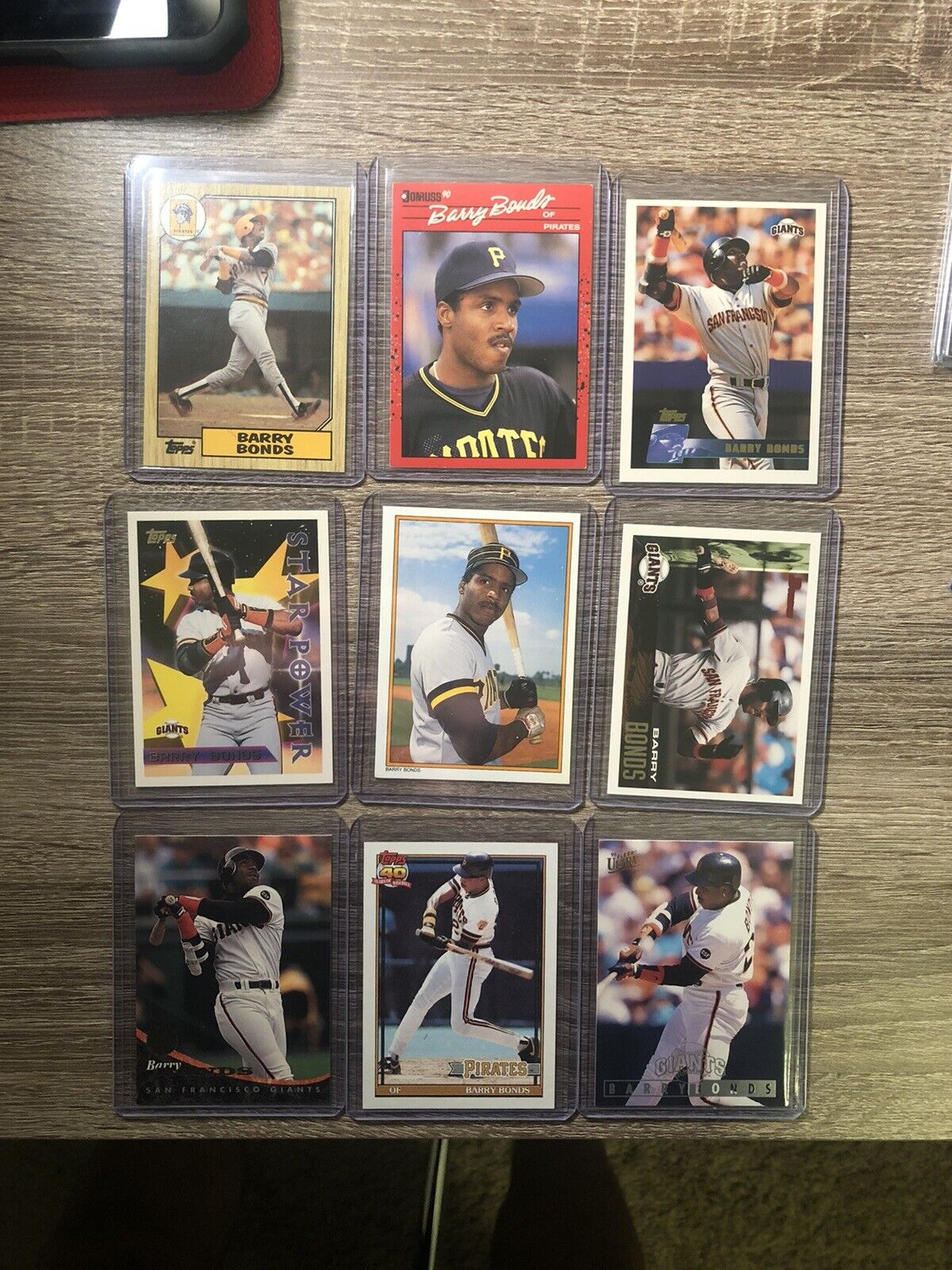 BARRY BONDS HUGE LOT ALL PERFECT CONDITION 100% AUTHENTIC (including Error)