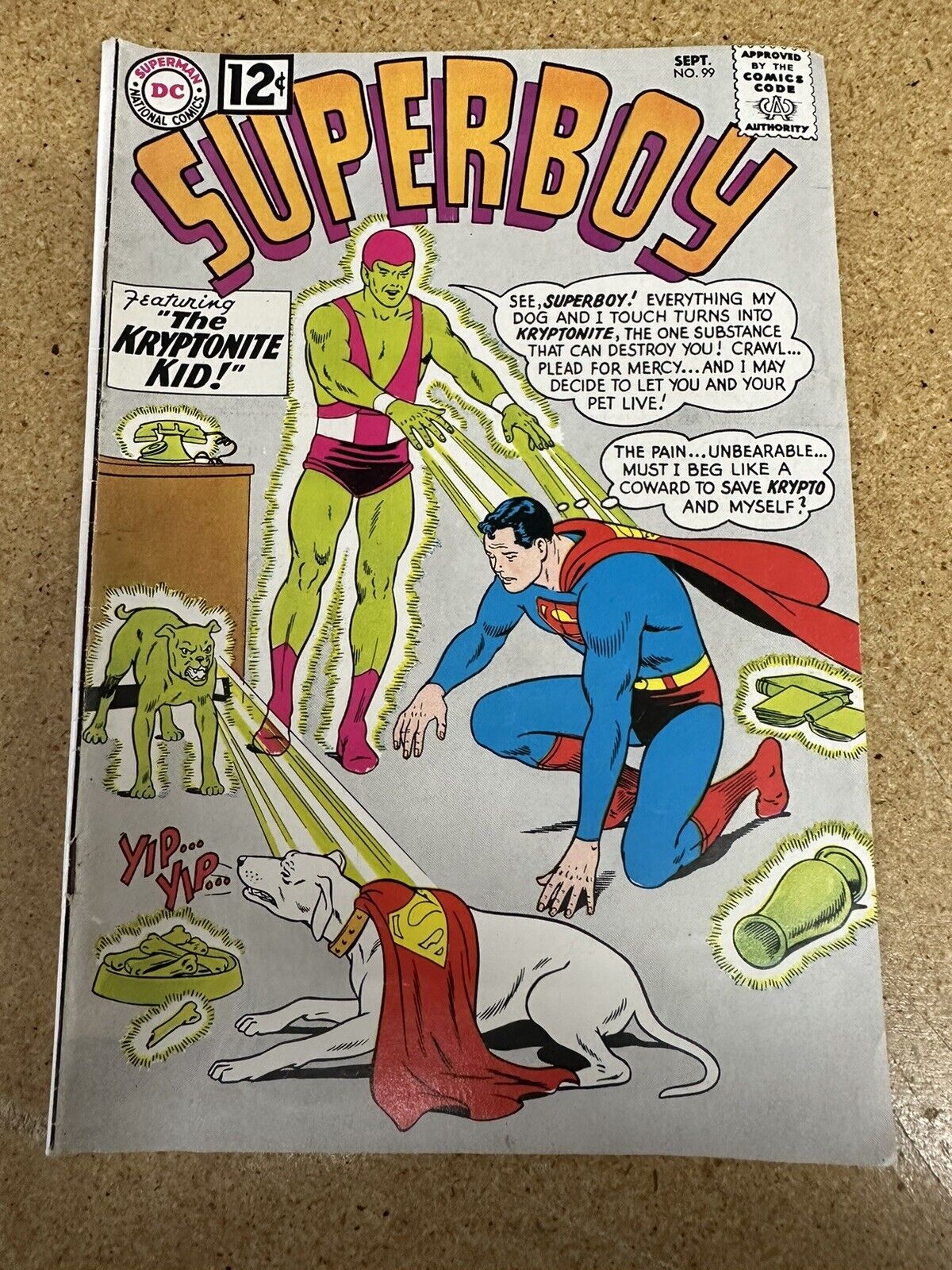 Vintage September 1962 DC Comics SUPERBOY No. 99 Comic