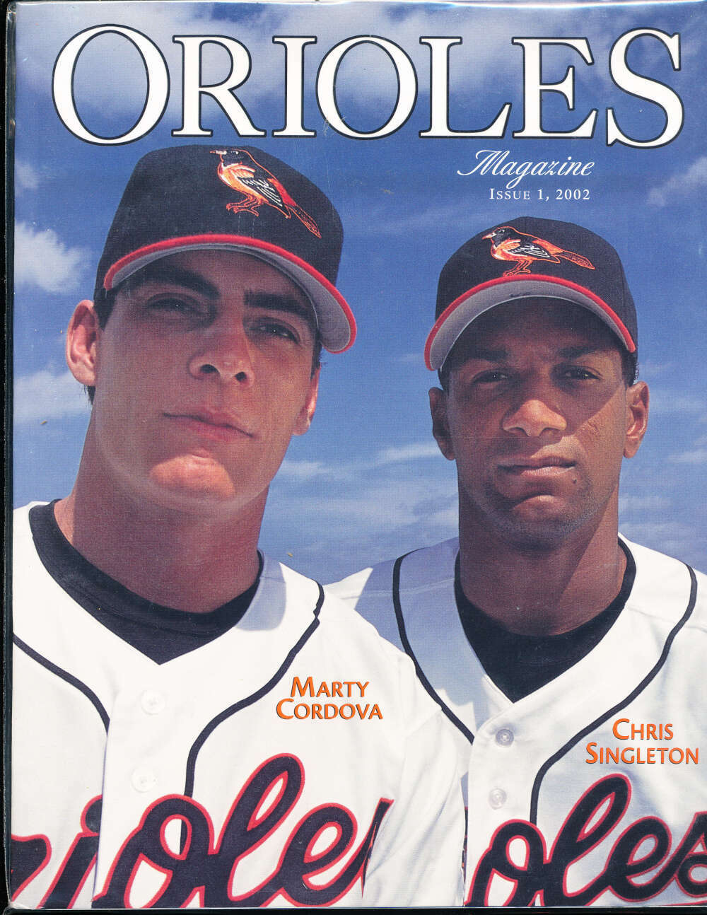 2002 Orioles Magazine Marty Cordova  nm bxyb22