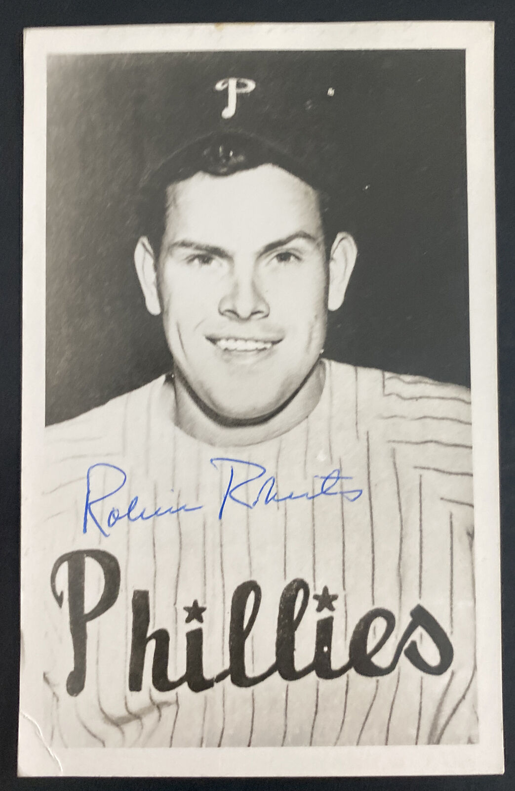 Mint USA Real Picture Postcard Baseball Player Robin Roberts Phillies Signed