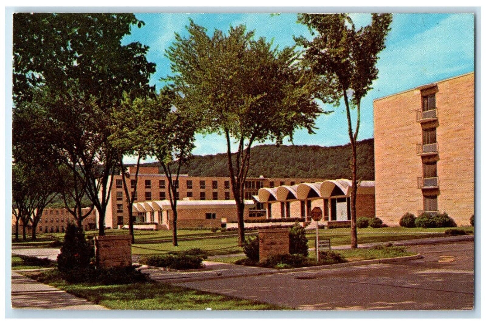 c1960 College Saint Teresa Loretto Hall Residence Winona Minnesota MN Postcard