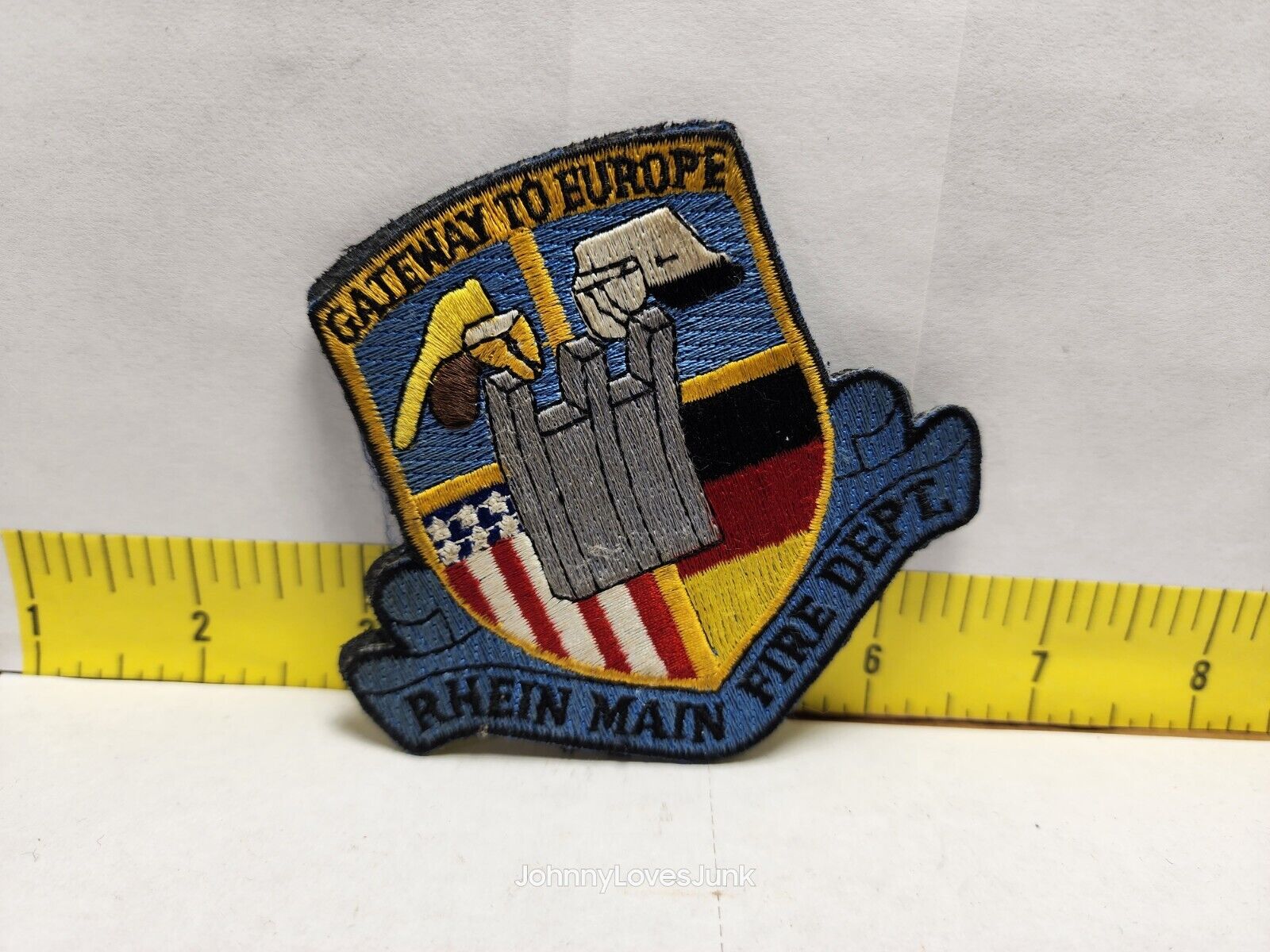 United States Air Force Germany Rhein-Main Air Base Fire Department Unit Patch
