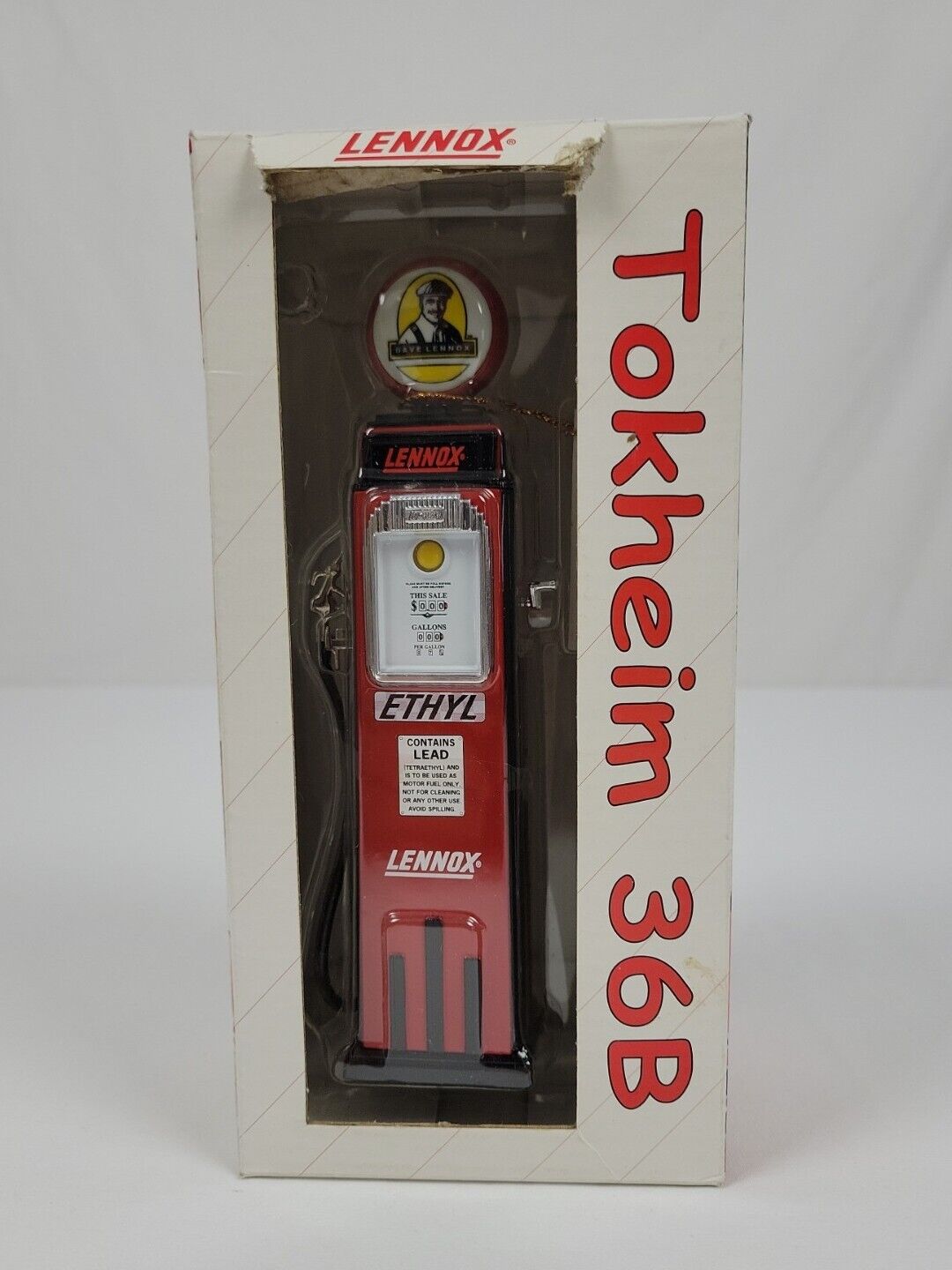 2001 Crown Premiums Tokheim 36B Display Red Gas Pump Die Cast Lennox