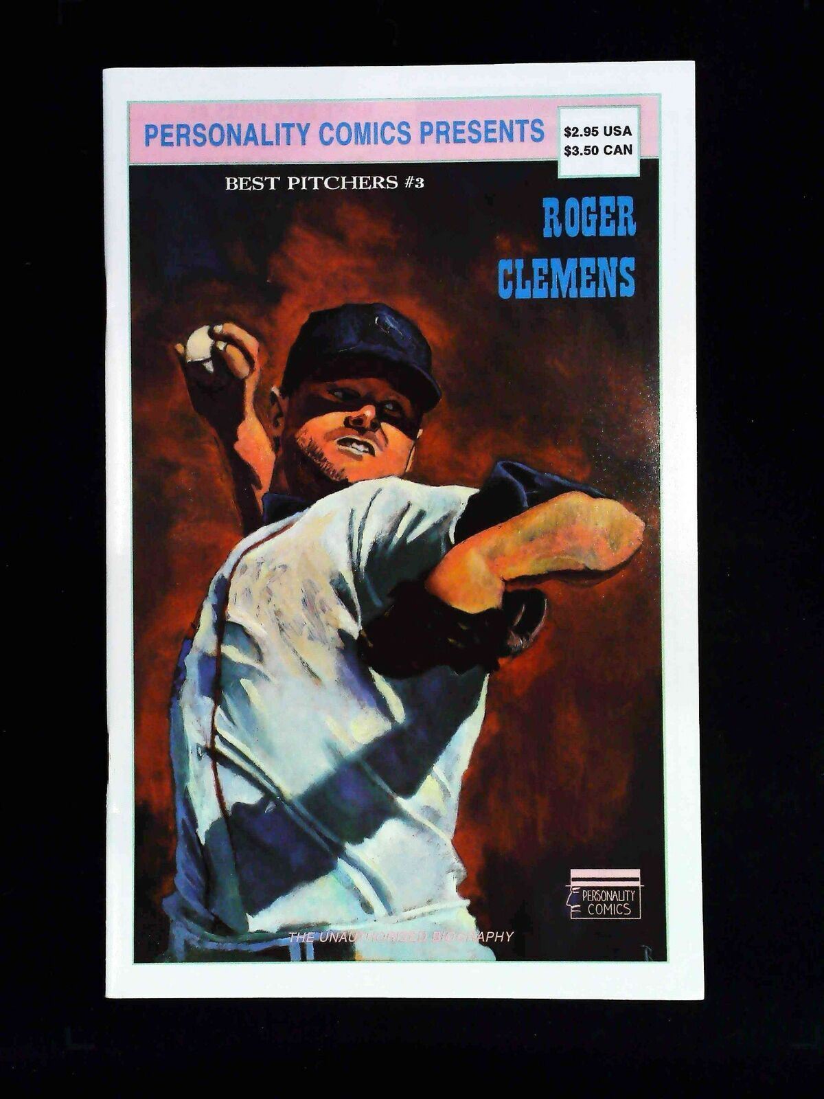 Best Pitcher #3  Personality Comics 1992 Vf+  Roger Clemens