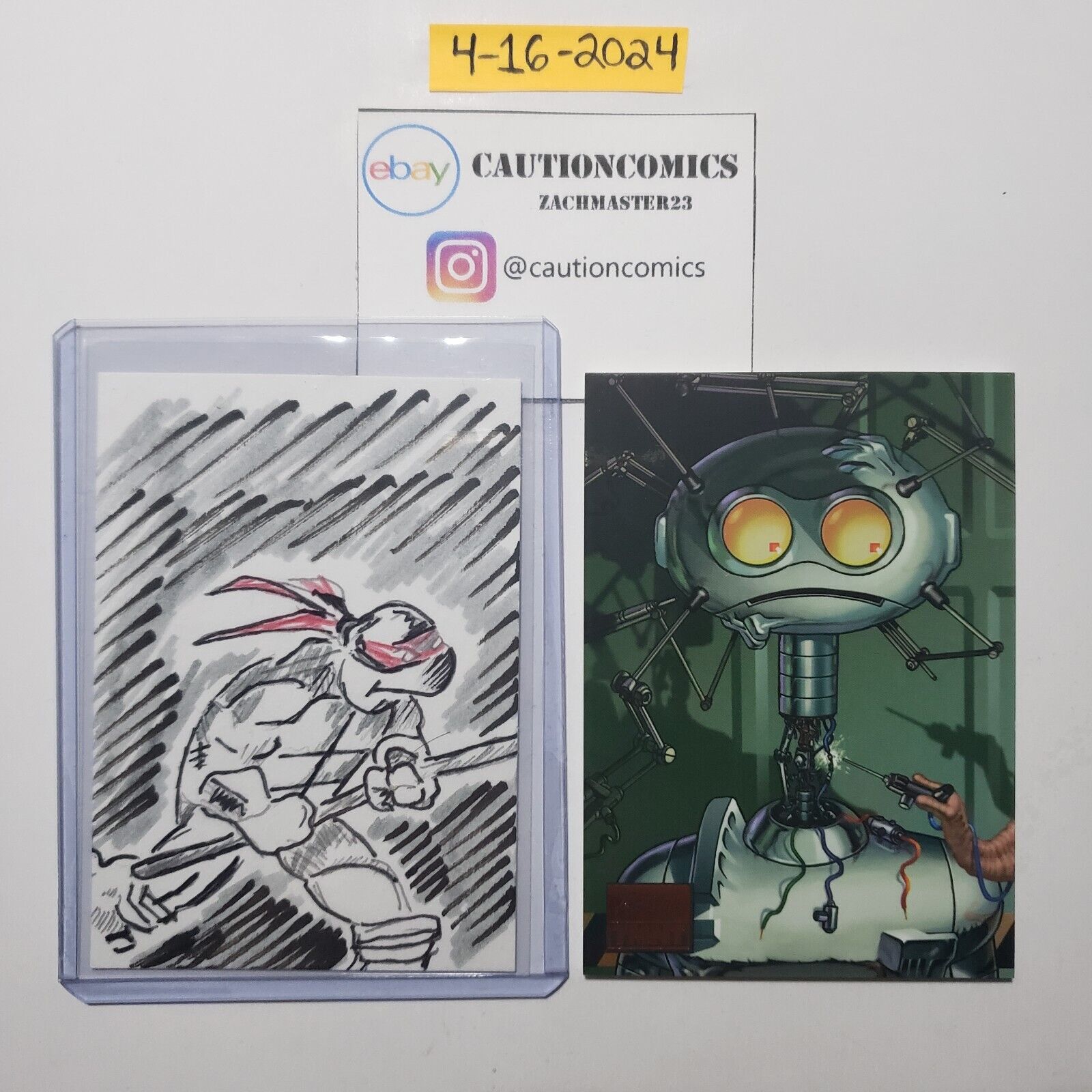 2019 TOPPS ART OF TMNT Ninja Turtles #54 (03/25) + ZW Turtle Sketch Art Card