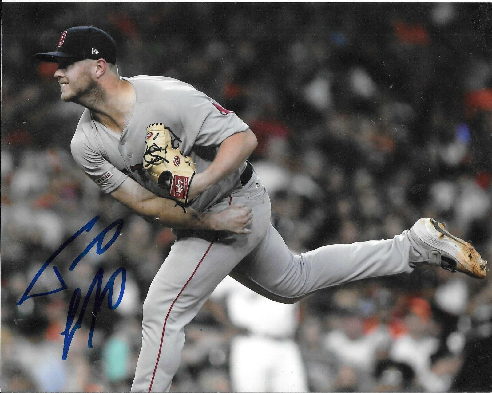RED SOX STAR TRAVIS LAKINS SIGNED BOSTON RED SOX 8X10 PHOTO W/COA