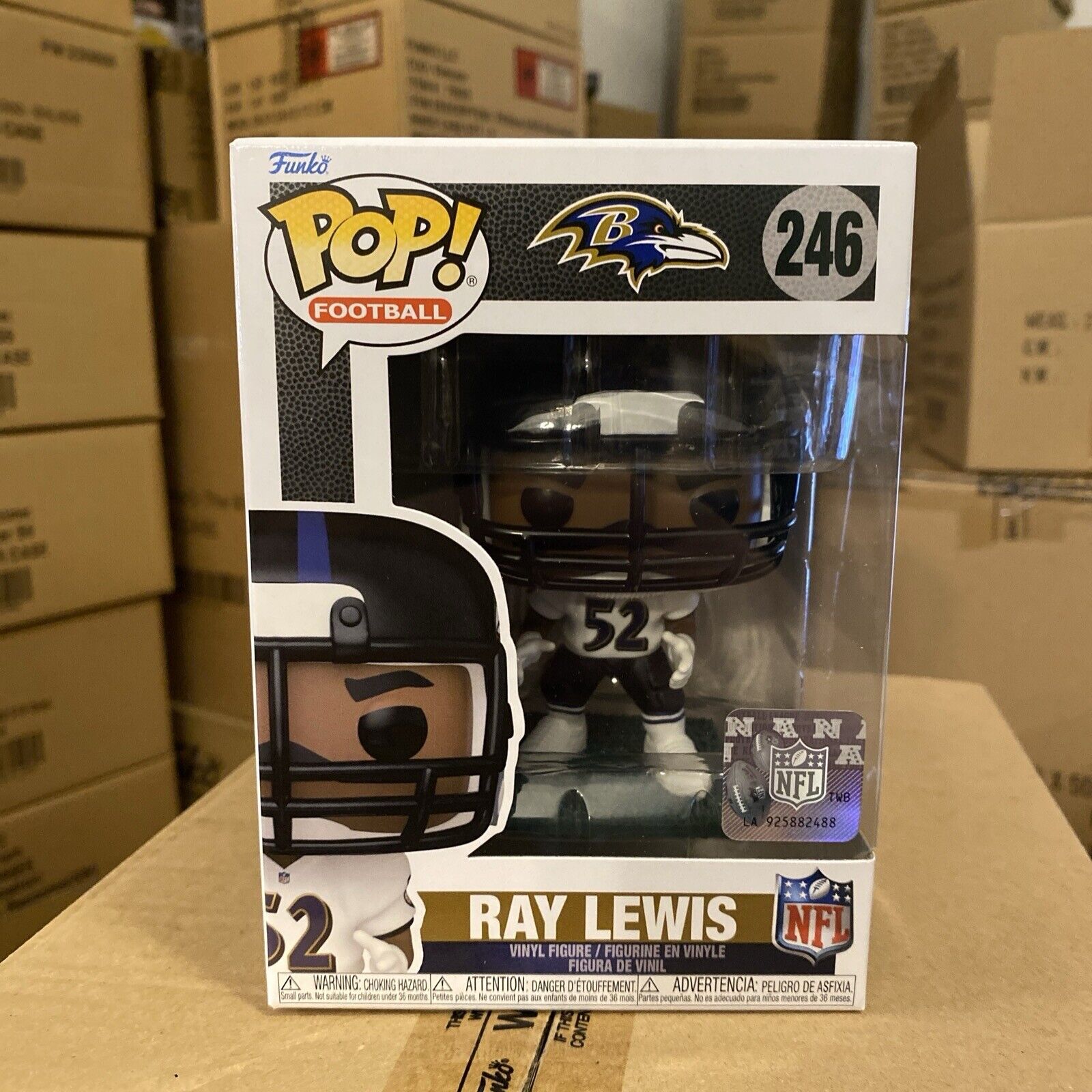 RAY LEWIS Baltimore Ravens Funko Pop Football NFL #246 Collectible Vinyl Figure