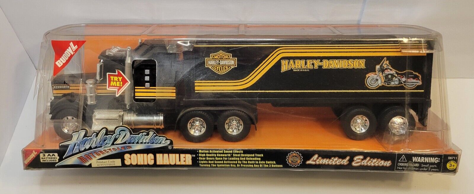Limited Edition Harley Davidson Sonic Hauler Truck By Buddly L New In Package 