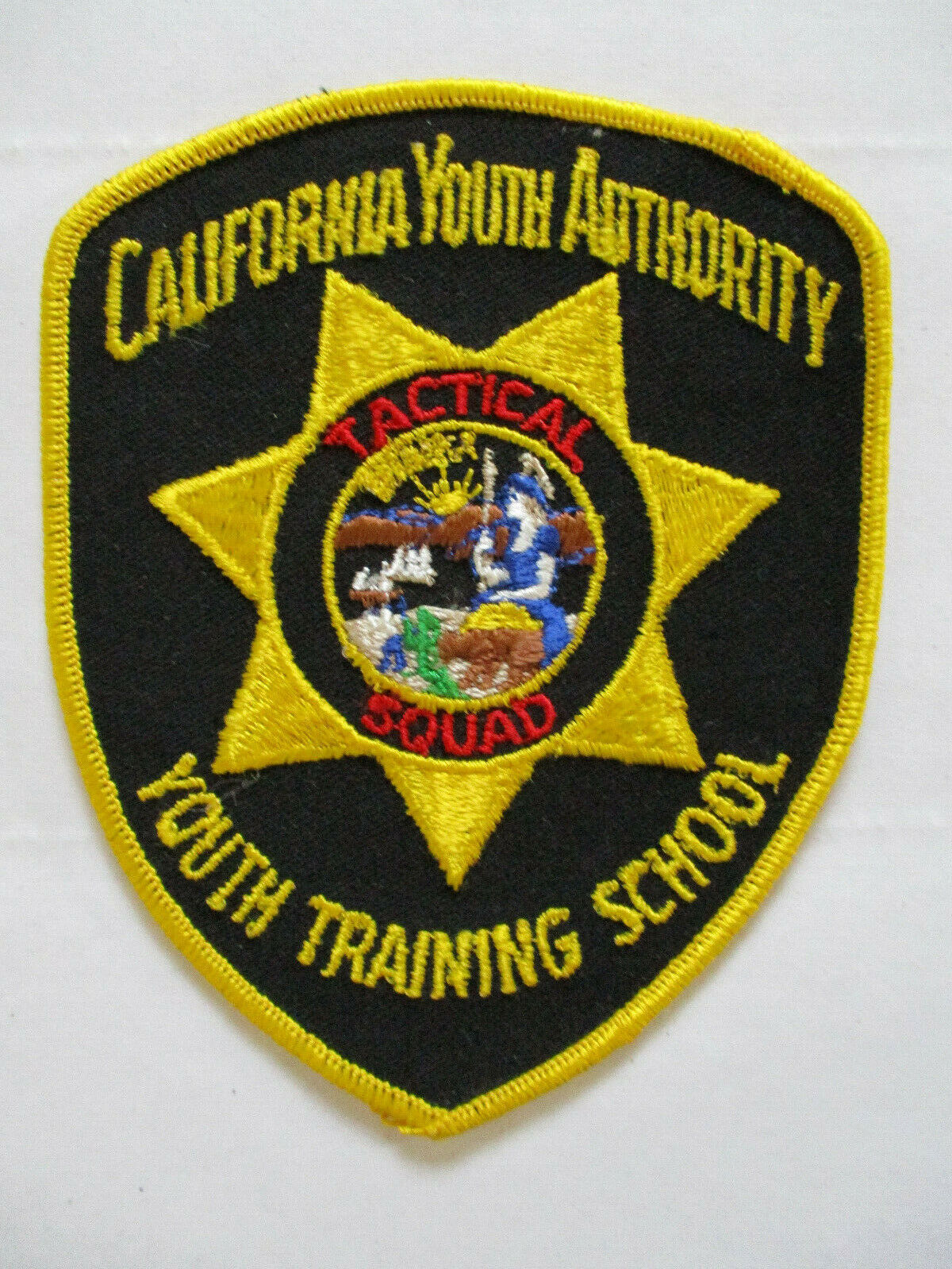 vintage 1970s California Youth Authority Tactical Squad Spec Ops Police Patch