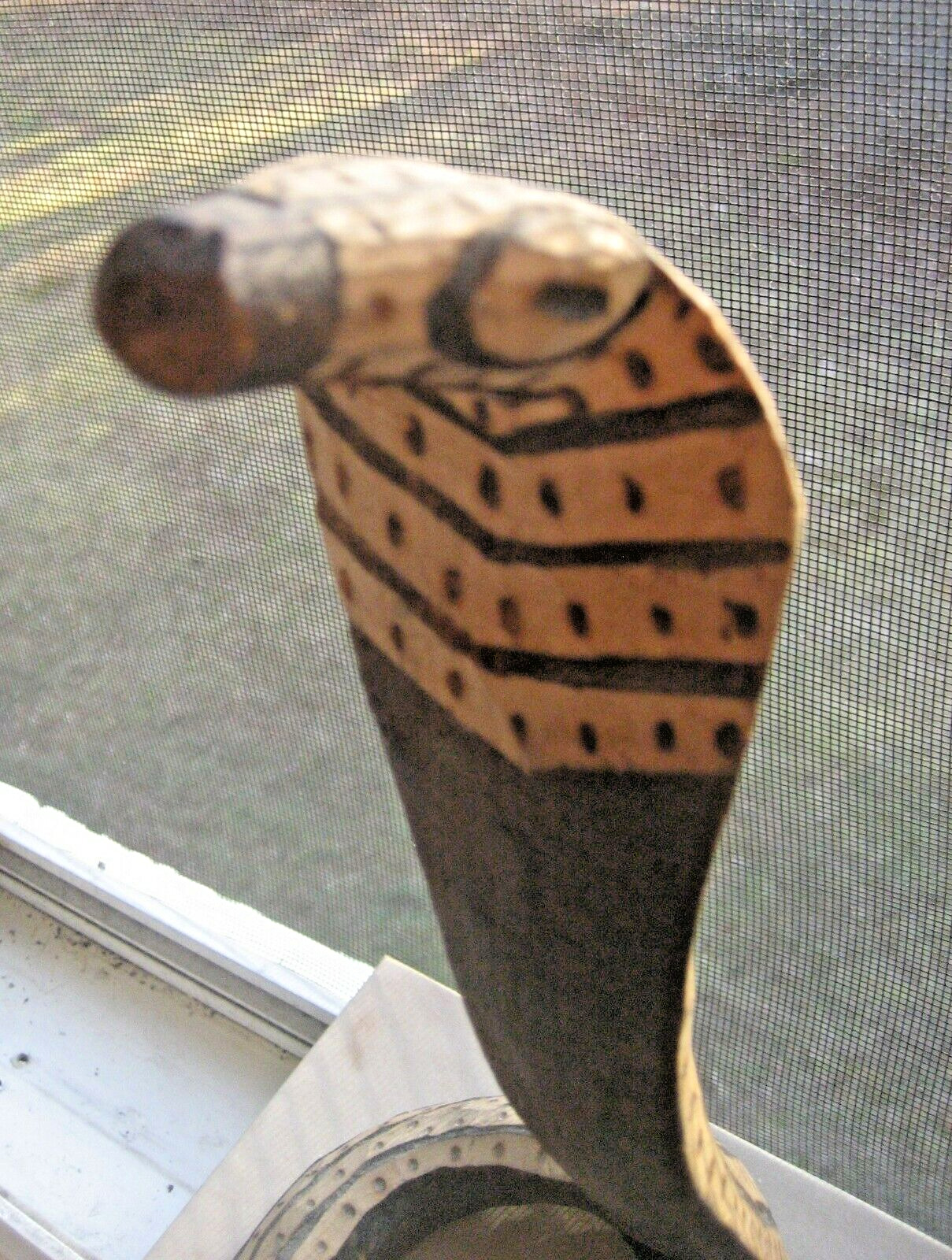 Unique-Collectible-Awesome Wooden- Hand Carved-Snake-12\