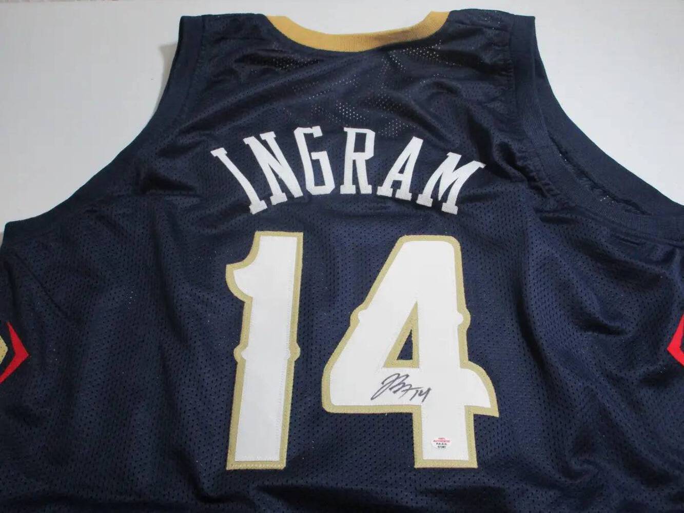 Brandon Ingram of the New Orleans Pelicans signed autographed basketball jersey