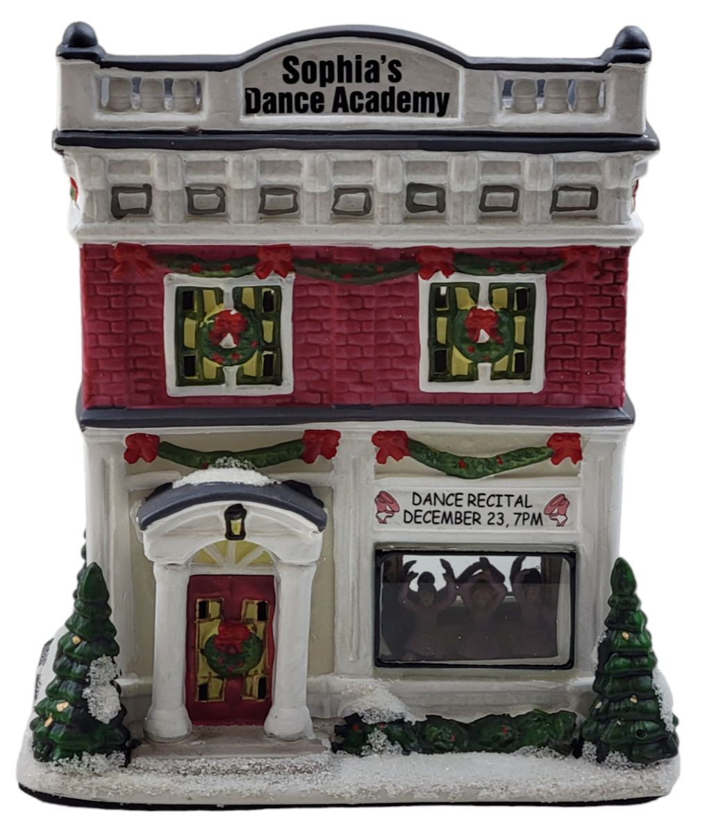 2012 St. Nicholas Square Sophia\'s Dance Academy Christmas Village House w/ Box