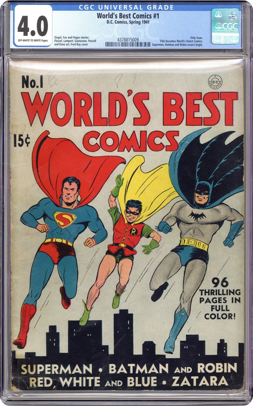 World's Best Comics #1 CGC 4.0 1941 4378815009