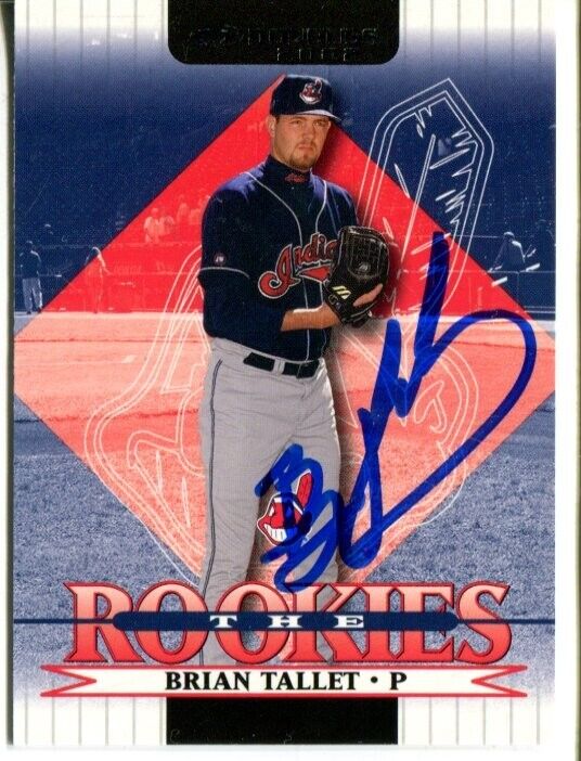 BRIAN TALLET mlb CLEVELAND signed AUTOGRAPH 1468D