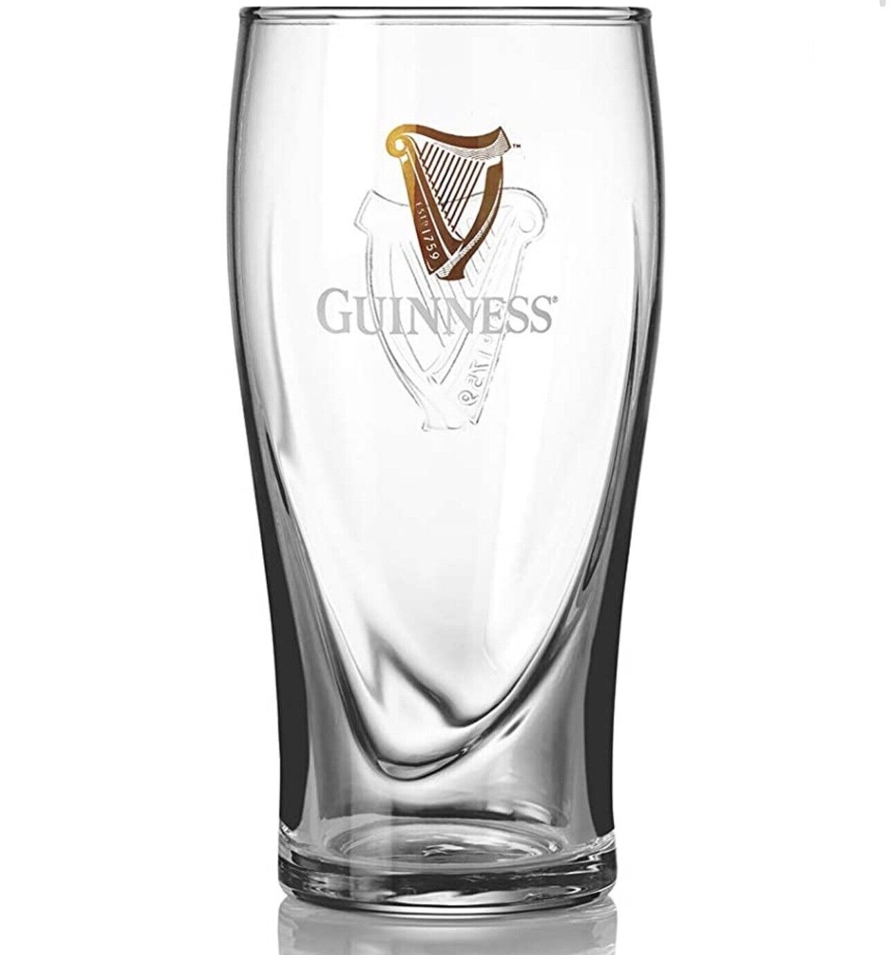 Official Guinness Gravity Beer Glass 20oz Pint New